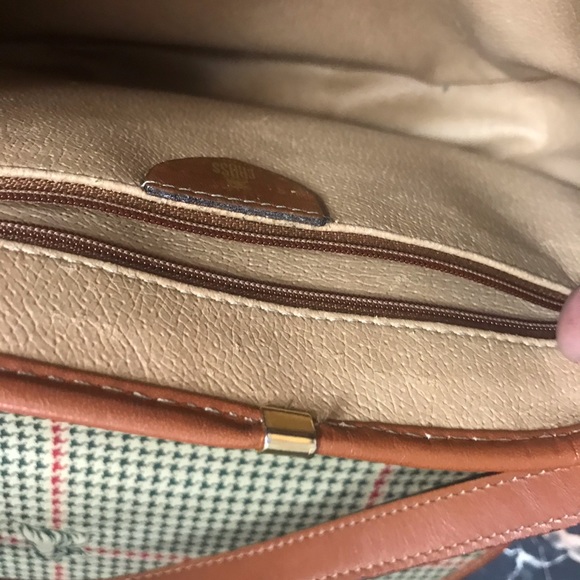 Vintage Mark Cross Houndstooth Leather bag - Picture 8 of 9